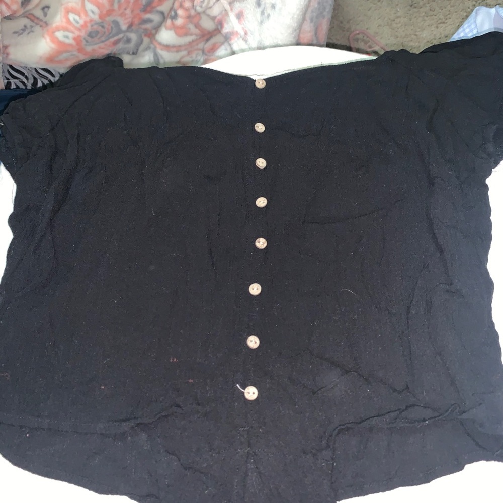 off/ on shoulder tie top